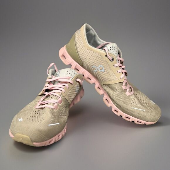 On Clouds Shoes - On Running Cloud Women’s Size 8 (EU 39) Tan Pink Athletic Swiss Engineering